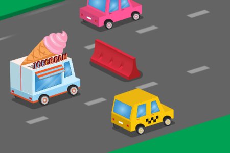 Фургон с едой против трафика
