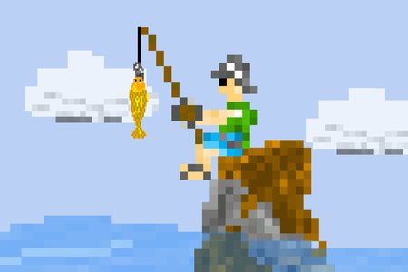Пиксельная рыбалка