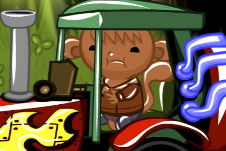 Счастливая обезьянка: Уровень 746 — Гонка на тракторах