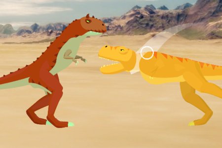 Тираннозавр Рекс против Карнотавра